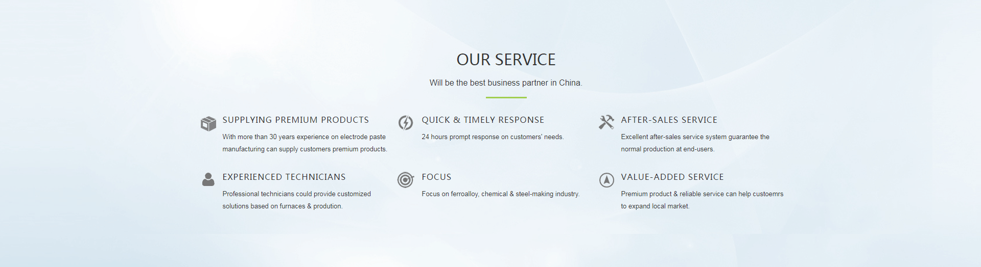 OUR SERVICE